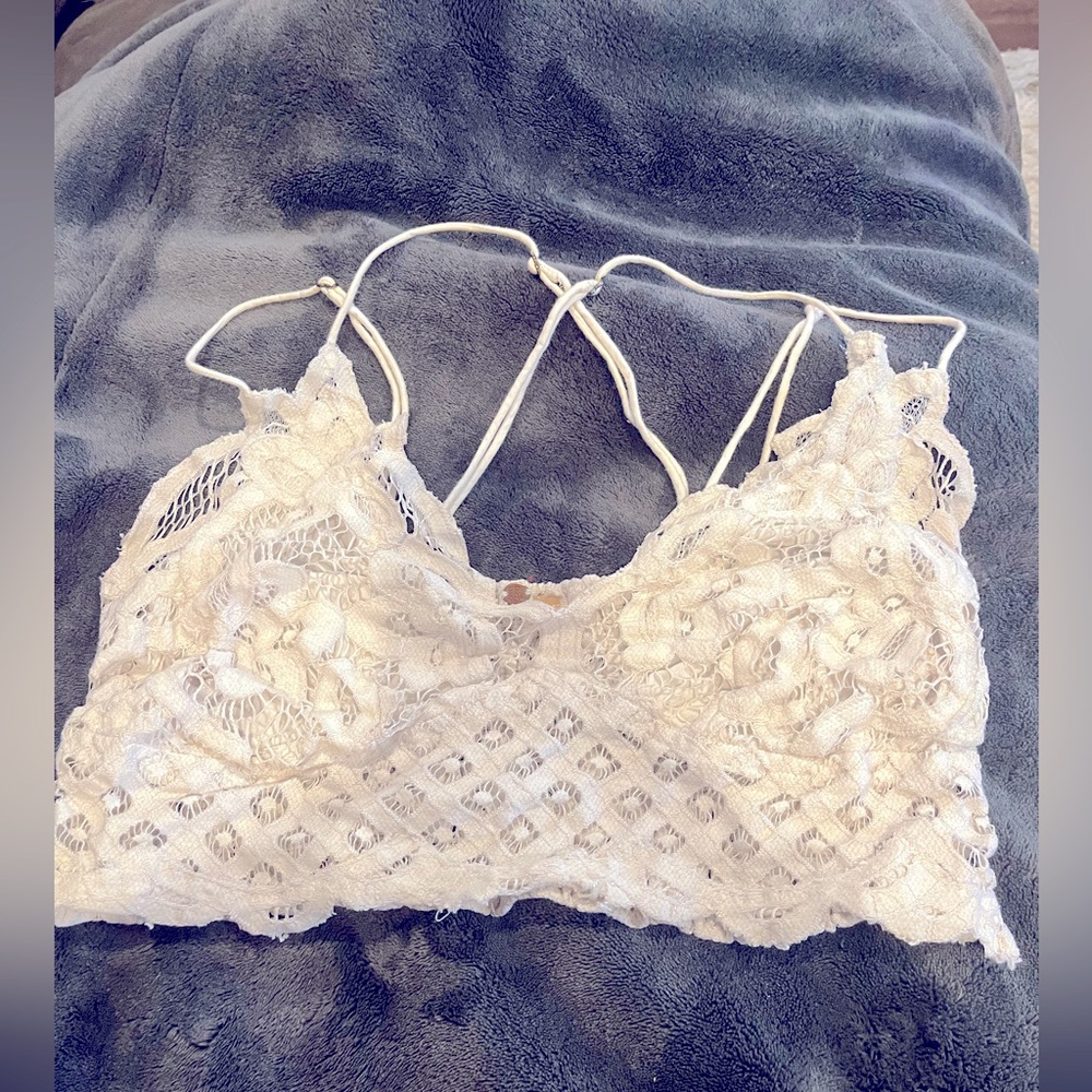Free People One Adella Bralette - White, XS